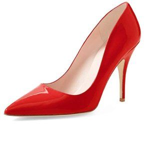 Red Patent heels 9.5